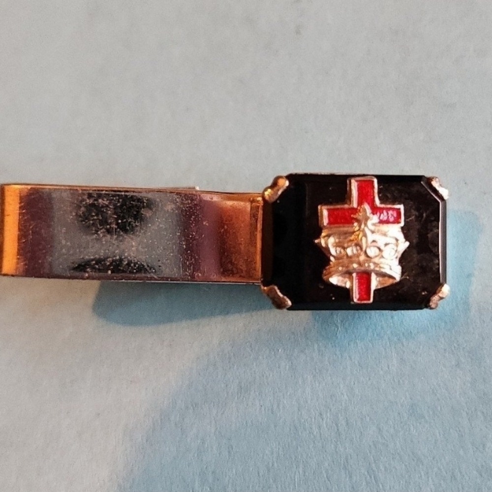Vintage Sterling tie clip. Must see crown ESTATE PIECE